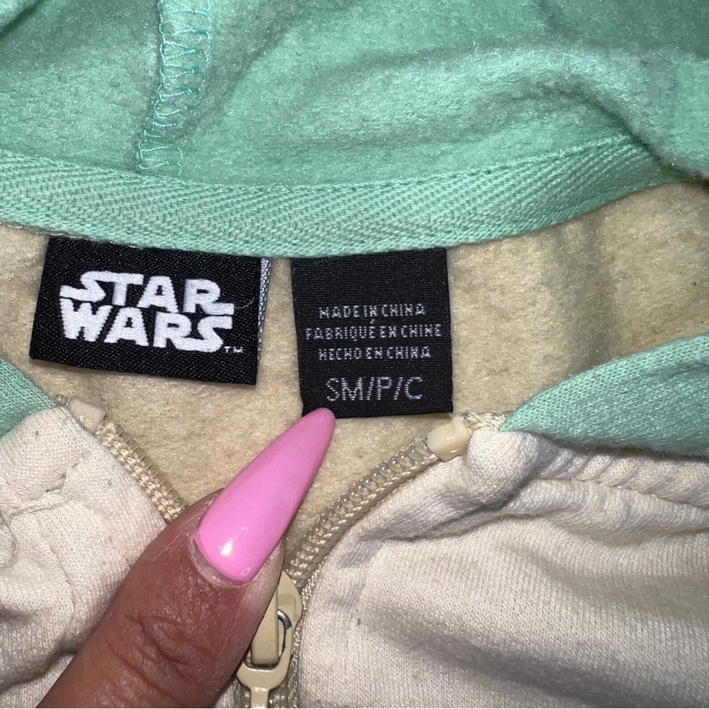 STAR Wars Yoda Hoodie Boys Sweater S - Picture 5 of 5